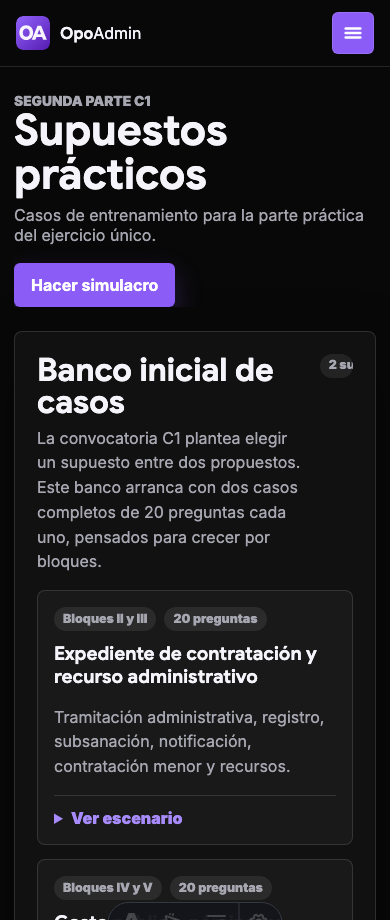 Captura real de supuestos prácticos en móvil